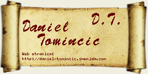 Daniel Tominčić vizit kartica